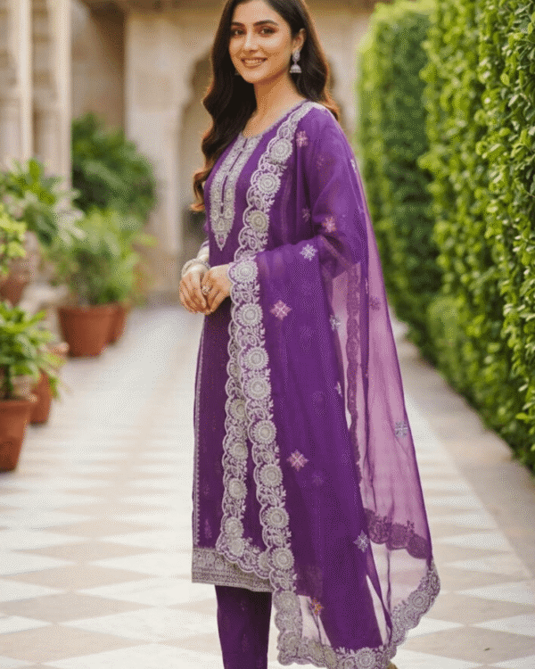 black printed cotton kurta set with tie and dye dupatta
