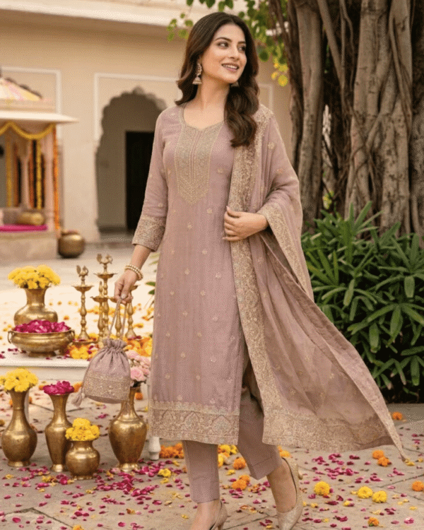 black printed cotton kurta set with tie and dye dupatta
