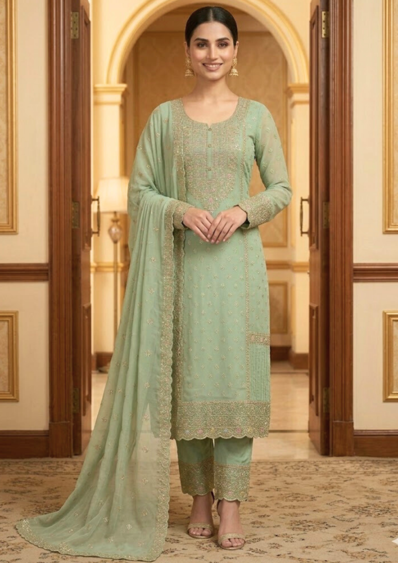 black printed cotton kurta set with tie and dye dupatta