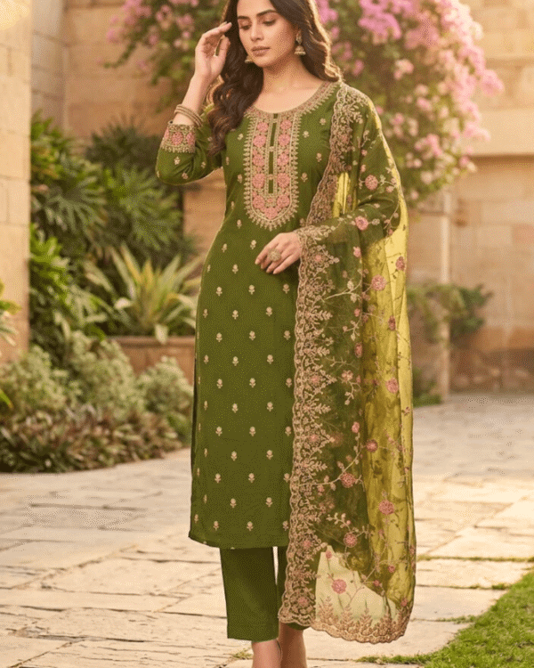 black printed cotton kurta set with tie and dye dupatta