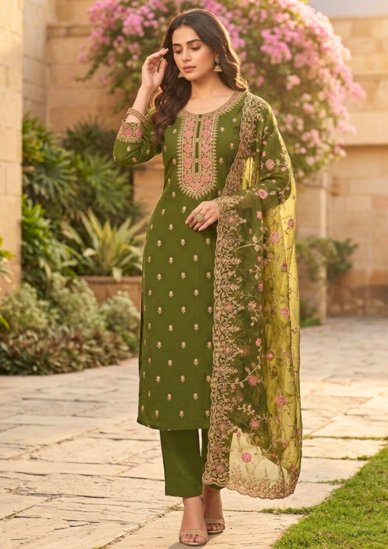 black printed cotton kurta set with tie and dye dupatta