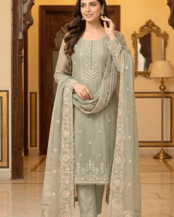 black printed cotton kurta set with tie and dye dupatta