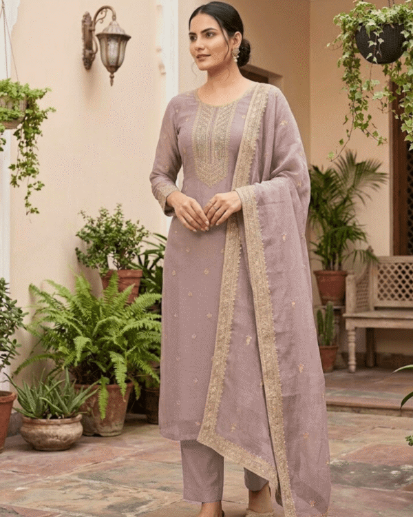 black printed cotton kurta set with tie and dye dupatta