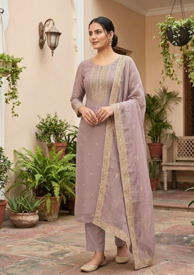 black printed cotton kurta set with tie and dye dupatta