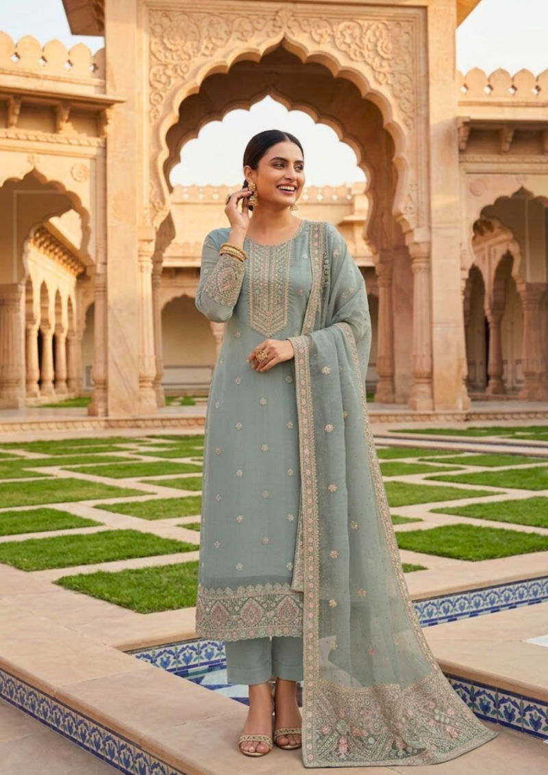 black printed cotton kurta set with tie and dye dupatta