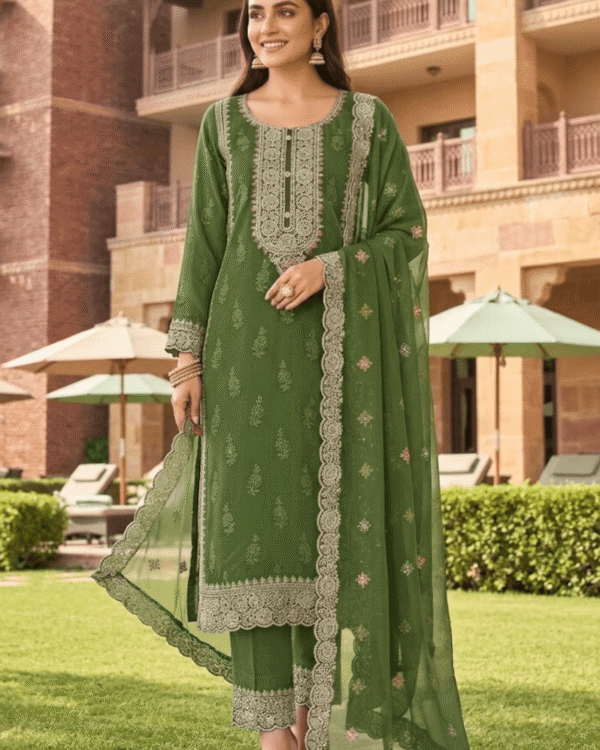 black printed cotton kurta set with tie and dye dupatta