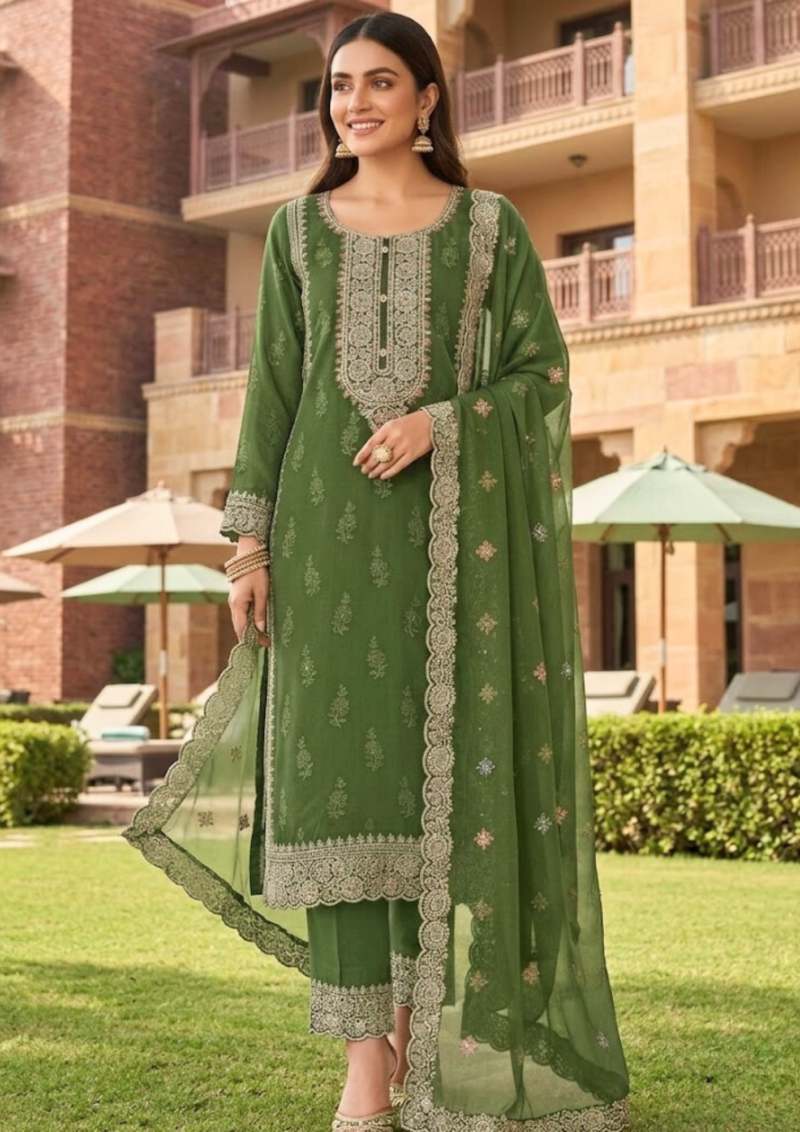 black printed cotton kurta set with tie and dye dupatta