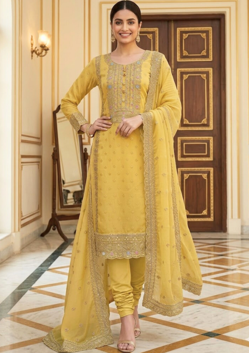 black printed cotton kurta set with tie and dye dupatta