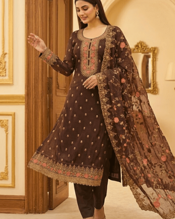 black printed cotton kurta set with tie and dye dupatta