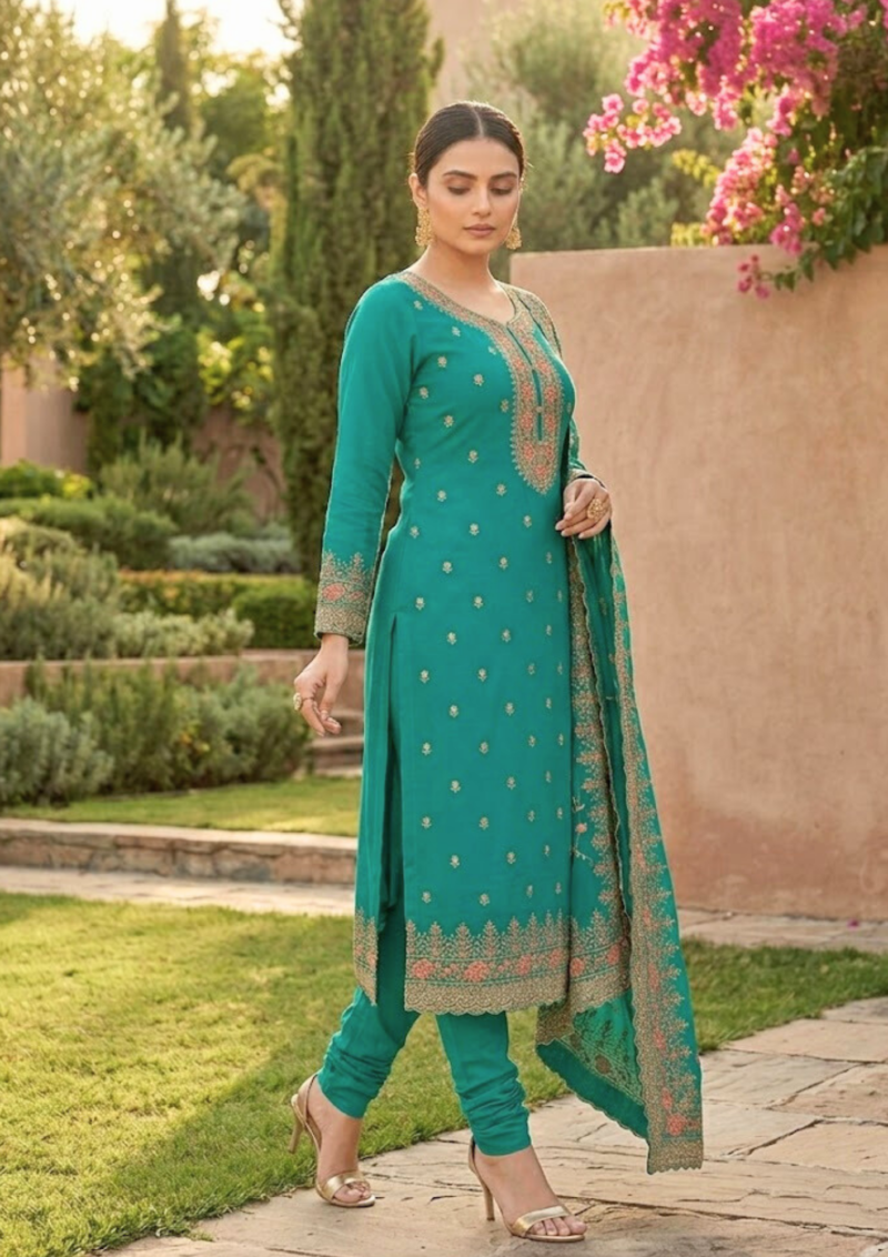 black printed cotton kurta set with tie and dye dupatta