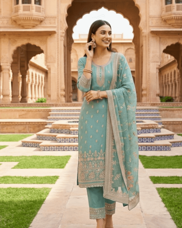 black printed cotton kurta set with tie and dye dupatta