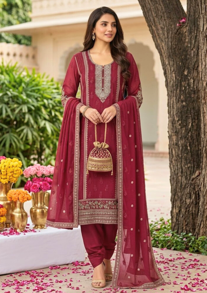 black printed cotton kurta set with tie and dye dupatta