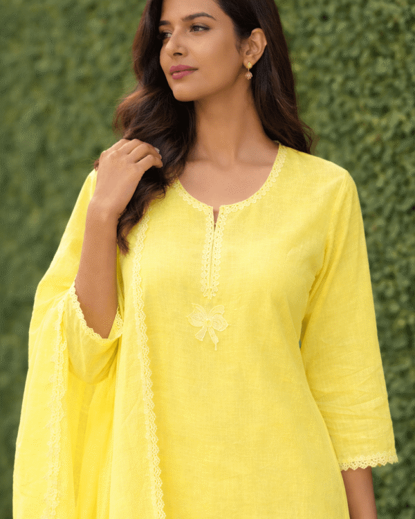 unstitched beige linen suit set with dupatta