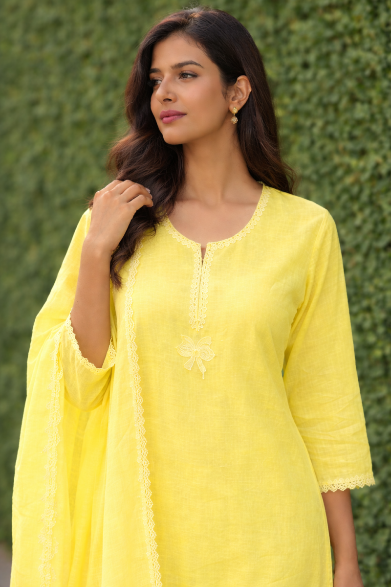 unstitched beige linen suit set with dupatta