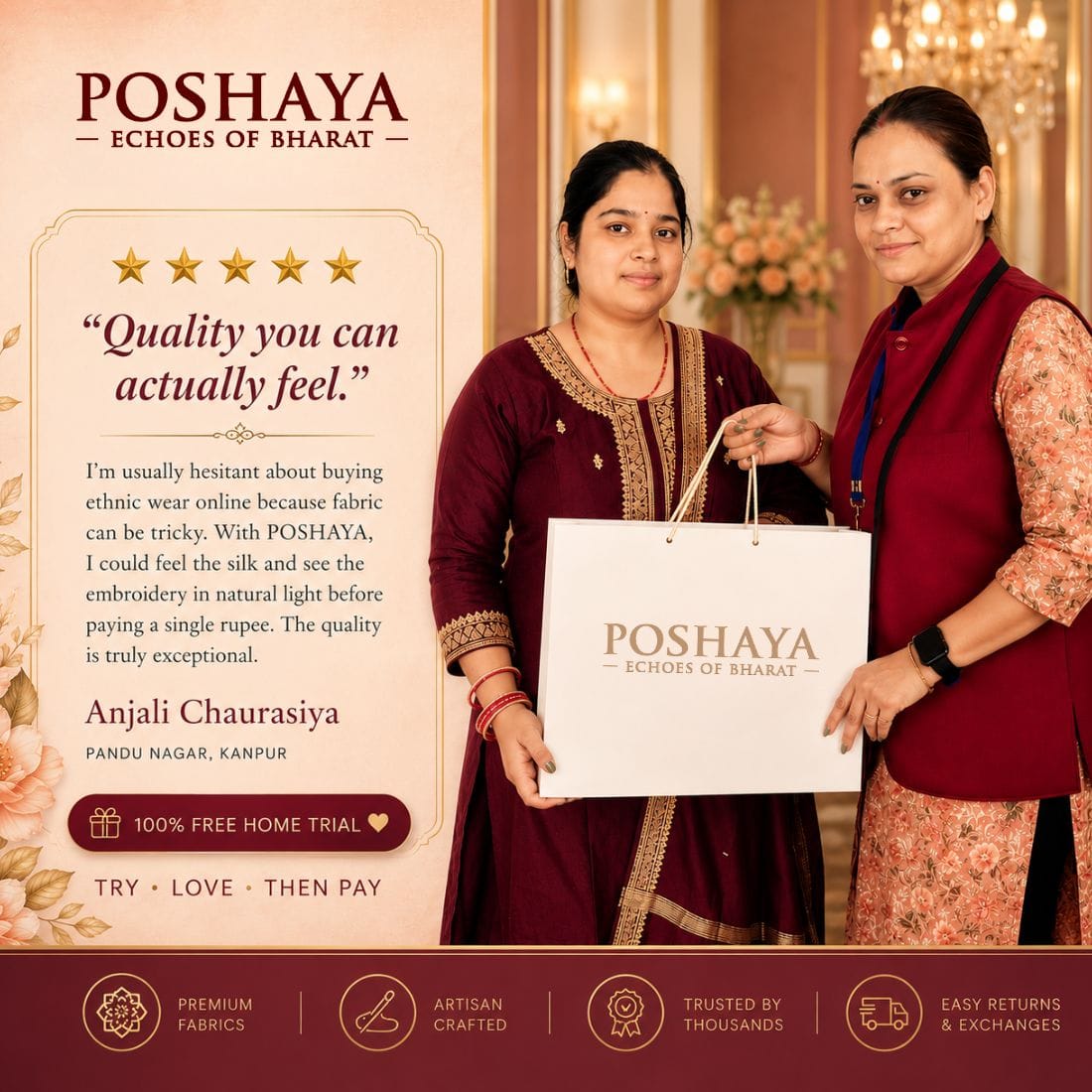 Customer review for poshaya