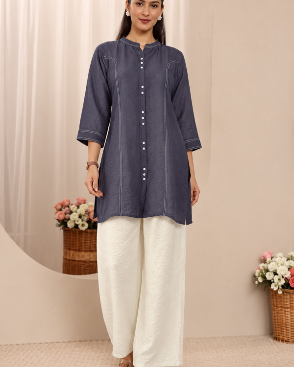 Blue Butter Cotton kurta pant set
